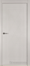 Дверь Краснодеревщик 775 с фурнитурой, натуральный шпон Эмаль светло-серая