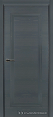 Дверь Краснодеревщик 771 с фурнитурой, натуральный шпон Эмаль серая