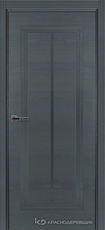 Дверь Краснодеревщик 774 с фурнитурой, натуральный шпон Эмаль серая