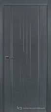 Дверь Краснодеревщик 777 с фурнитурой, натуральный шпон Эмаль серая