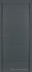 Дверь Краснодеревщик 778 с фурнитурой, натуральный шпон Эмаль серая