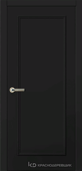 Дверь Краснодеревщик 79 1 с фурнитурой, Эмаль черная MDF