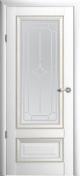 Дверь Albero Галерея Версаль 1 со стеклом Белый Винил