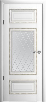Дверь Albero Галерея Версаль 2 со стеклом Ромб Белый Винил