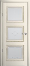 Дверь Albero Галерея Версаль 3 со стеклом Ваниль Винил