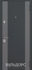 Дверь Бульдорс 24 Черный шелк K-1 Дуб беленый  MS-8