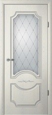 Дверь Albero Ренессанс Леонардо со стеклом мателюкс "Классика" Грей ясень Винил
