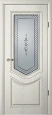 Дверь Albero Ренессанс Рафаэль 1 со стеклом мателюкс Грей ясень Винил