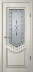Дверь Albero Ренессанс Рафаэль 1 со стеклом мателюкс Ясень голд Винил
