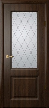 Дверь Albero Ренессанс Тициан 1 со стеклом "Классика" Дуб антик Винил