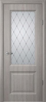 Дверь Albero Ренессанс Тициан 1 со стеклом "Классика" Пепельный дуб Винил