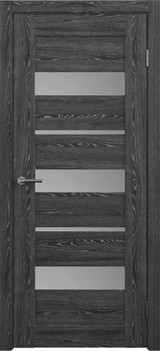 Дверь Albero Альянс Бостон со стеклом Мателюкс Черное дерево CPL