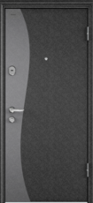 Дверь Torex Super Omega-8 Color Черный шелк SP-8G Слоновая кость RS-14