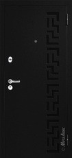 Дверь Металюкс Тренд М46/1 Искра черный Санрайз №15
