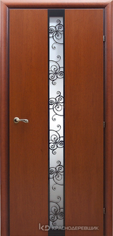 Дверь Краснодеревщик 73 02 с фурнитурой, Бразильская груша натуральный шпон