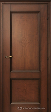 Дверь Краснодеревщик 33 23 с фурнитурой, Кофе гравировка натуральный шпон