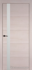 Дверь Краснодеревщик 7 01 (стекло белое) с фурнитурой, Дуб светлый sincrolam