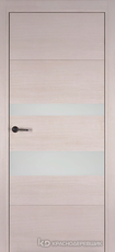 Дверь Краснодеревщик 7 03 (стекло белое) с фурнитурой, Дуб светлый sincrolam