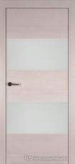 Дверь Краснодеревщик 7 05 (стекло белое) с фурнитурой, Дуб светлый sincrolam