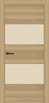 Дверь Краснодеревщик 7 05 (стекло Лакобель жемчужно-белый) с фурнитурой, Дуб натуральный sincrolam