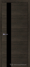 Дверь Краснодеревщик 7 01 (стекло Мателак сильвер) с фурнитурой, Дуб Шварц sincrolam