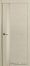 Дверь Краснодеревщик 701 (стекло белое) с фурнитурой, натуральный шпон Эмаль жемчужная
