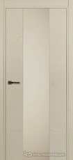 Дверь Краснодеревщик 704 (стекло серое) с фурнитурой, натуральный шпон Эмаль жемчужная
