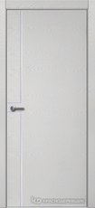 Дверь Краснодеревщик 707 (молдинг) с фурнитурой, натуральный шпон Эмаль светло-серая