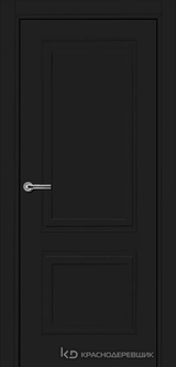 Дверь Краснодеревщик 75 2 с фурнитурой, Эмаль черная MDF