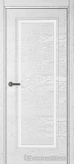 Дверь Краснодеревщик 771 с фурнитурой, натуральный шпон Эмаль белая