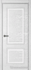 Дверь Краснодеревщик 772 с фурнитурой, натуральный шпон Эмаль белая