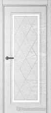 Дверь Краснодеревщик 775 с фурнитурой, натуральный шпон Эмаль белая
